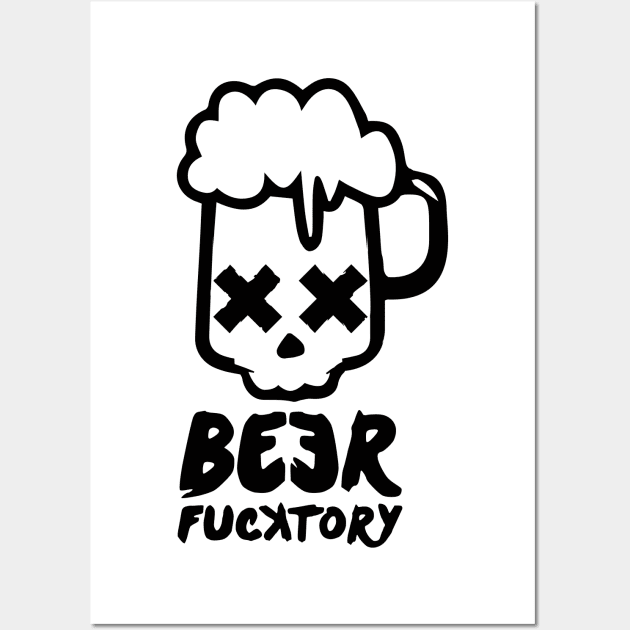 Beer fucktory Wall Art by manuvila